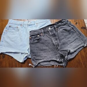 Bundle Of Two,Stylish Women's Levi's Denim Shorts.